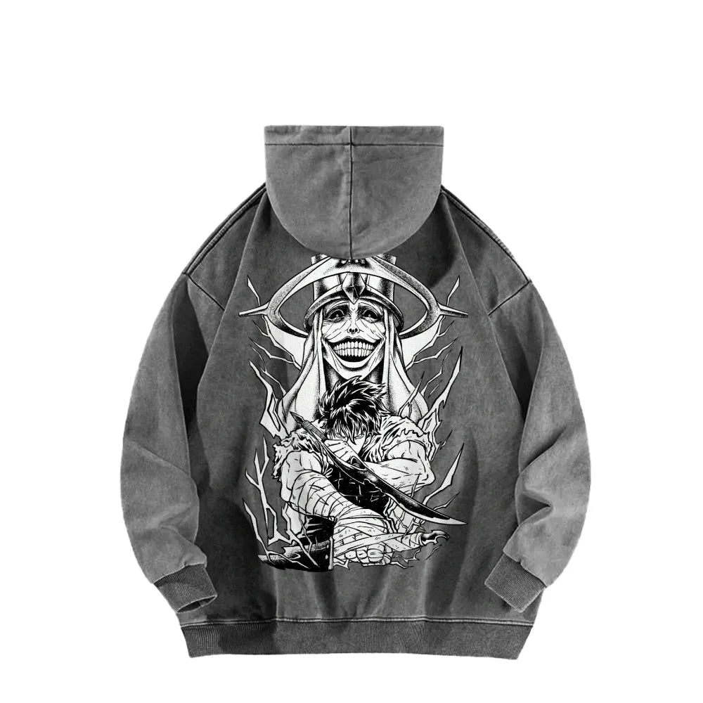 Solo Leveling Casual Washed Hoodie