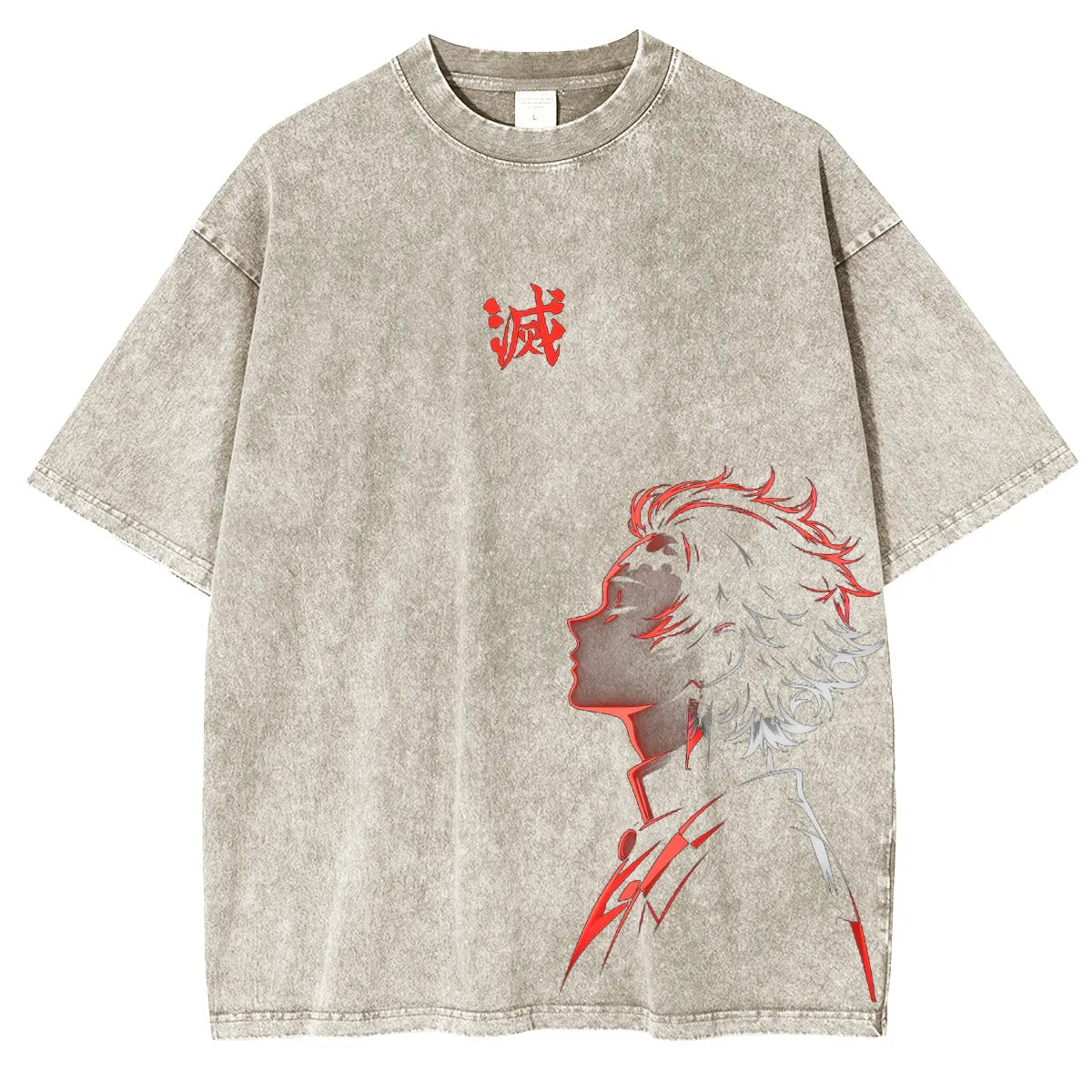 Demon layer Anime Unisex Washed T-Shirt